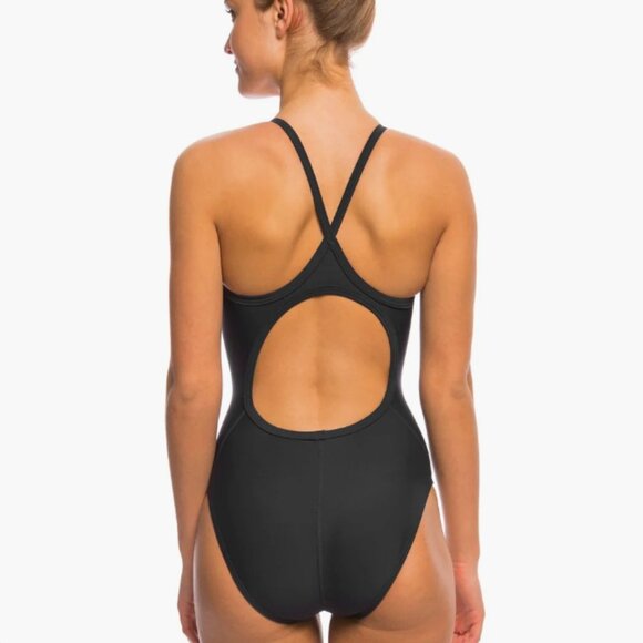 TYR | Women’s Solid Diamondfit Reversible One Piece Swimsuit | Blk, Blue… - Picture 2 of 11